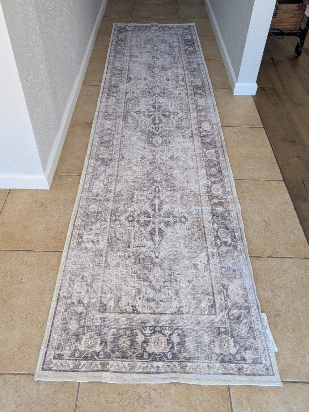 Ruggable rug - cover only - 2.5x10' - Kamran Hazel runner